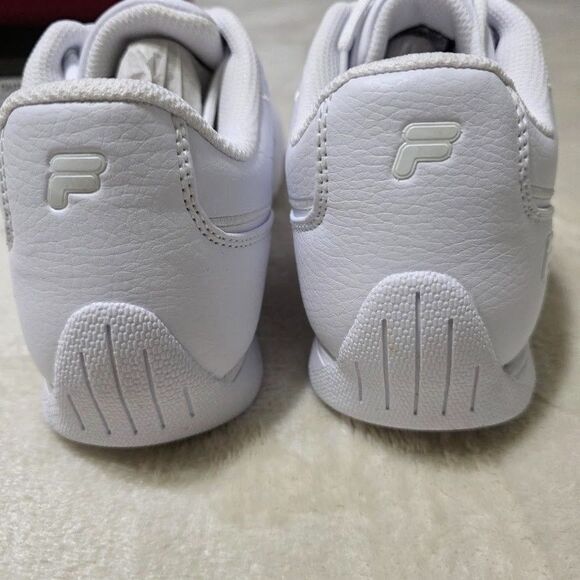 Fila Forlani Outline Flag Men's 7.5 White Motorsport Inspired Sneakers White NIB - Picture 3 of 11
